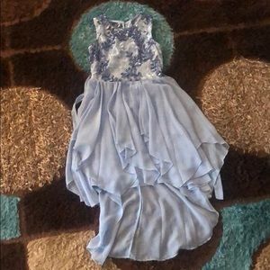 Little girl blue dress